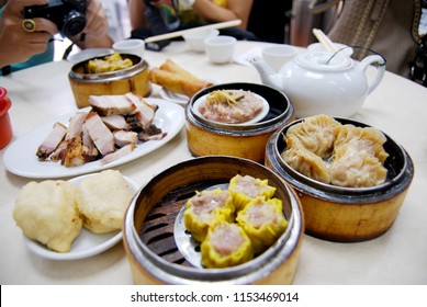 Food Scene Of Dim Sum At Macau