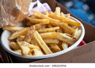 Food From Sporting Events (in This Case A Baseball Game) With Almost Full Capacity In Chicago, Illinois 