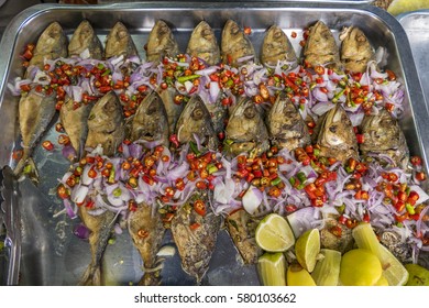 Food Stall In A Market In Krabi, Krabi Province, Thailand, Asia