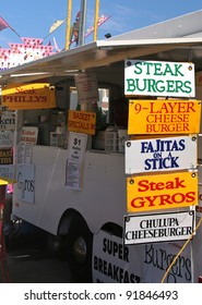 Food Stand At County Fair Food Trucks