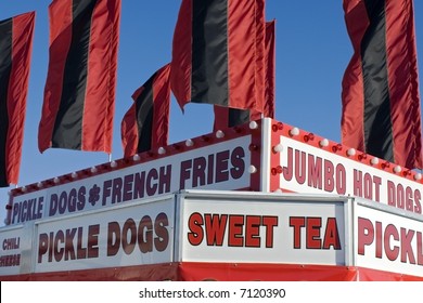 A Food Stand At A State Fair