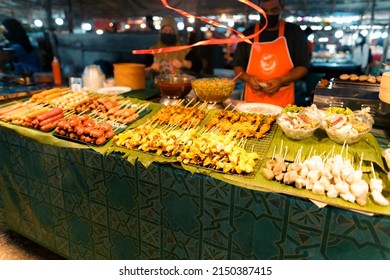 Food At A Street Market In The Evening In Krabi,Thai Food