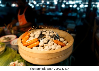 Food At A Street Market In The Evening In Krabi,Thai Food