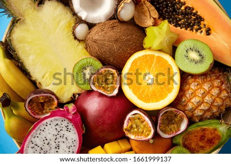 Similar – Image, Stock Photo passion fruit Fruit