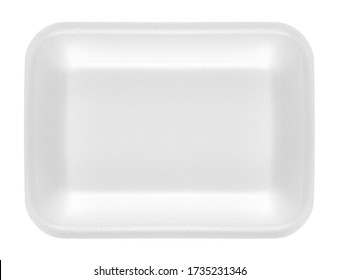 Food Tray Isolated On White Background