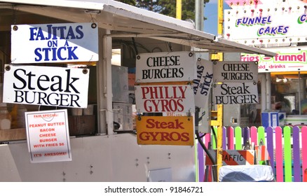 Food Vendor At County Fair