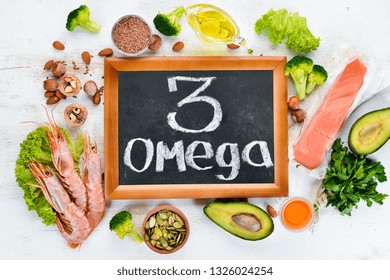 Foods Containing Omega 3 Vitamin Healthy Stock Photo 1326024254 ...