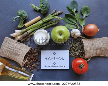 Foods high in methylsulfonylmethane with chemical structural formula of MSM (dimethyl sulfone). Foods that naturally contain sulfur or MSM. Natural sources of methylsulfonylmethane.