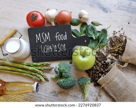 Foods high in methylsulfonylmethane with chemical structural formula of MSM (dimethyl sulfone). Foods that naturally contain sulfur or MSM. Natural sources of methylsulfonylmethane.