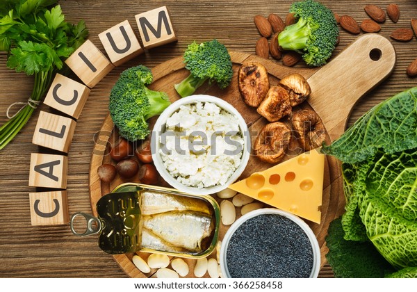 Foods rich in calcium\
such as sardines, bean, dried figs, almonds, cottage cheese,\
hazelnuts, parsley leaves, blue poppy seed, broccoli, italian\
cabbage, cheese