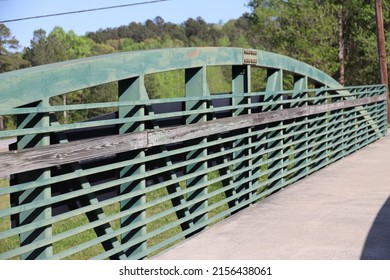 Foot Bridge Along Walking Trail In North Georgia, USA