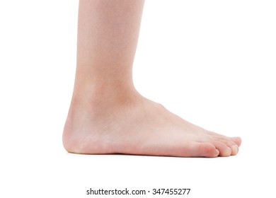 Right Foot Woman On White Background Stock Photo 1980171335 | Shutterstock