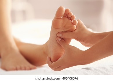 Foot Massage In Spa Salon