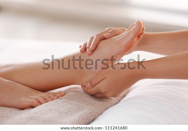 Foot Massage In Spa Salon