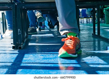 Foot on the deck