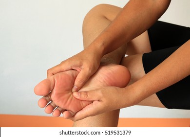 Foot Pain And Legs Of Woman