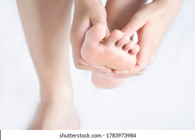 Foot pain, foot massage, physiotherapy