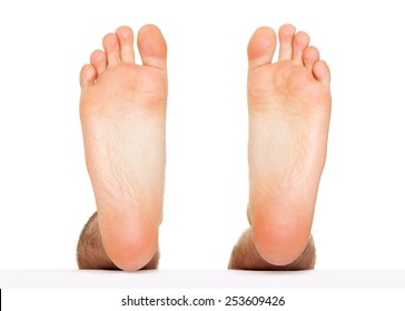 Foot stepping isolated - Shutterstock ID 253609426