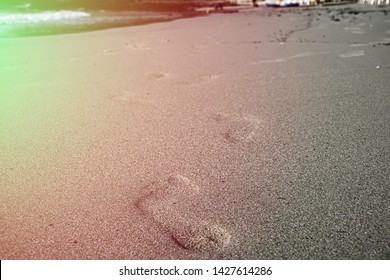 砂浜 足跡 の画像 写真素材 ベクター画像 Shutterstock