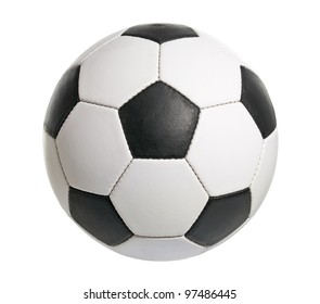 Football ball made of genuine leather