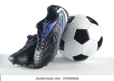 Football Boots And Ball