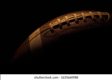 A Football With Dark Background