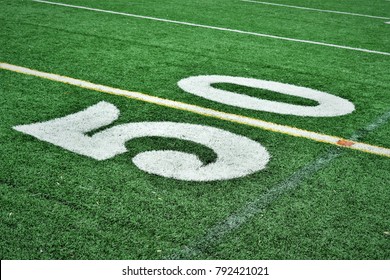 Football Field 50 Yard Line