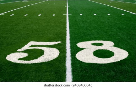 Football field symbolizing the big game in 2024