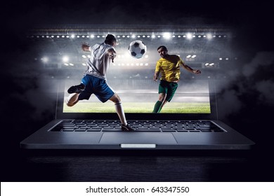 Football hottest moments . Mixed media - Shutterstock ID 643347550
