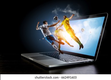 Football hottest moments. Mixed media - Shutterstock ID 662491603