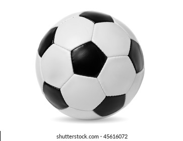 Football Isolated On A White