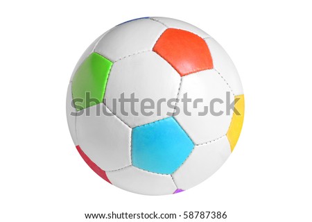 Football Isolated On White Background Stock Photo (Edit Now) 58787386