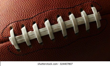 Football Laces Close Up Background