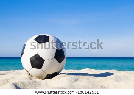 Football on a Beach