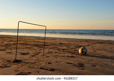 Football On An Omani Beach