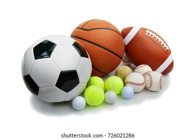 Football Soccer Ball Basketball American Football Stock Photo (Edit Now ...