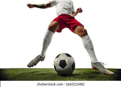 Football Soccer Player On White Background Stock Photo 1665215482 