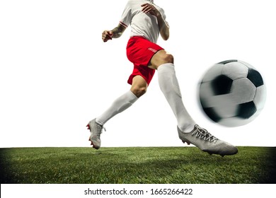 Football Soccer Player On White Background Stock Photo 1665266422 ...