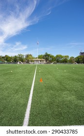 Football Stadium With Clear Sky In High School Of Thailand