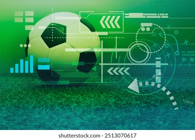 Football technology , sport statistic data analysis , soccer information website - Powered by Shutterstock