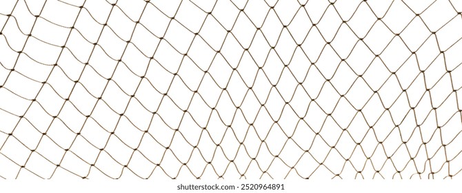 Football or tennis net. Rope mesh on a white background close-up - Powered by Shutterstock