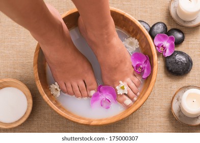 Footbath With Orchid