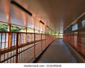 Footbridge And Bridges Around Shing Mun River