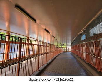 Footbridge And Bridges Around Shing Mun River