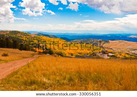 Foothills of Cripple Creek, Colorado in Autumn