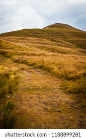 Footpath Leading Up Sugarloaf Mountain In The Brecon Beacons. Wales.