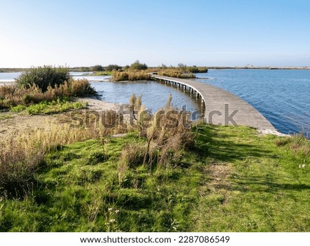 Similar – Image, Stock Photo Path into the Wadden Sea near Westerhever