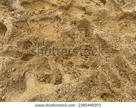 footprints on the sand texture