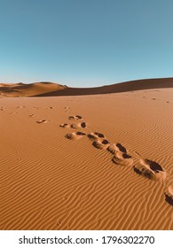 Footprints In The Sahara Dessert