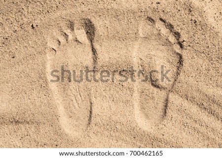 Footprints in the sand